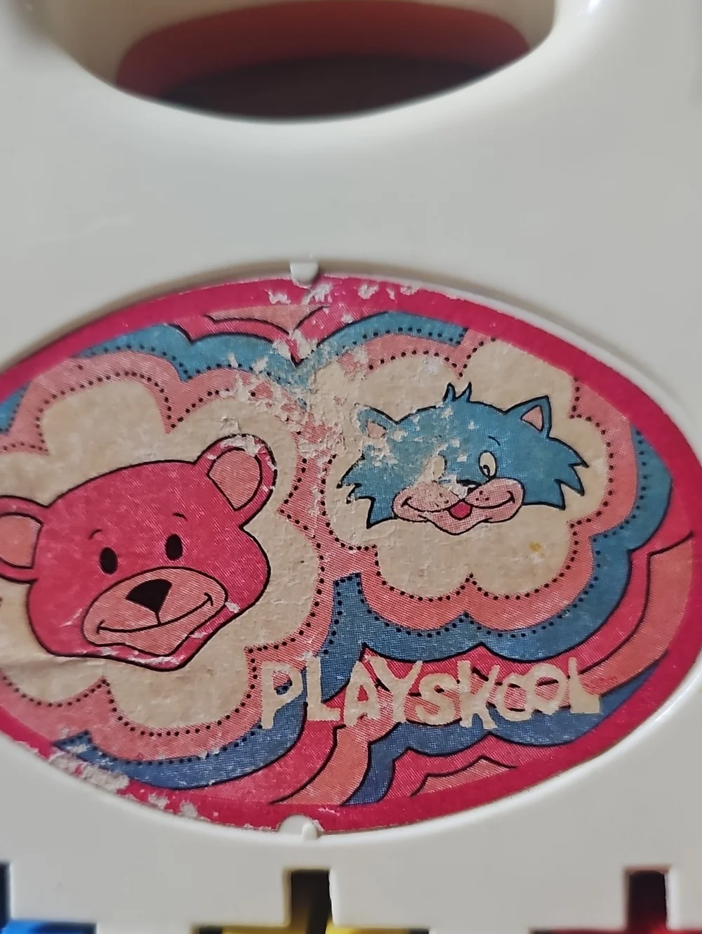 Vintage 1970s Playskool Musical Roller Chimes Baby Toy No. 42